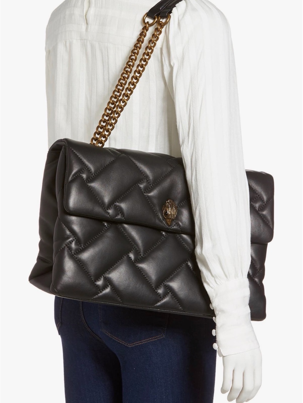 Kurt Geiger London XXL Quilted Leather Handbag - Picture 10 of 12